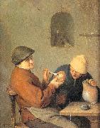 Ostade, Adriaen van The Drinker and the Smoker china oil painting artist